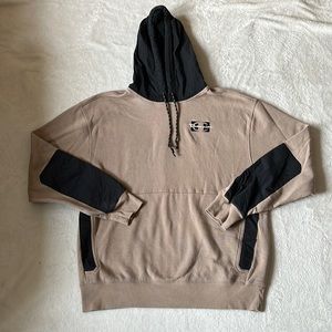 BROWN AND BLACK CHAMPION HOODIE
